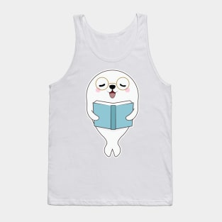 Seal at Reading one Book Tank Top